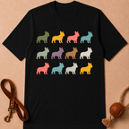 COLORFUL FRENCH BULLDOG T-SHIRT