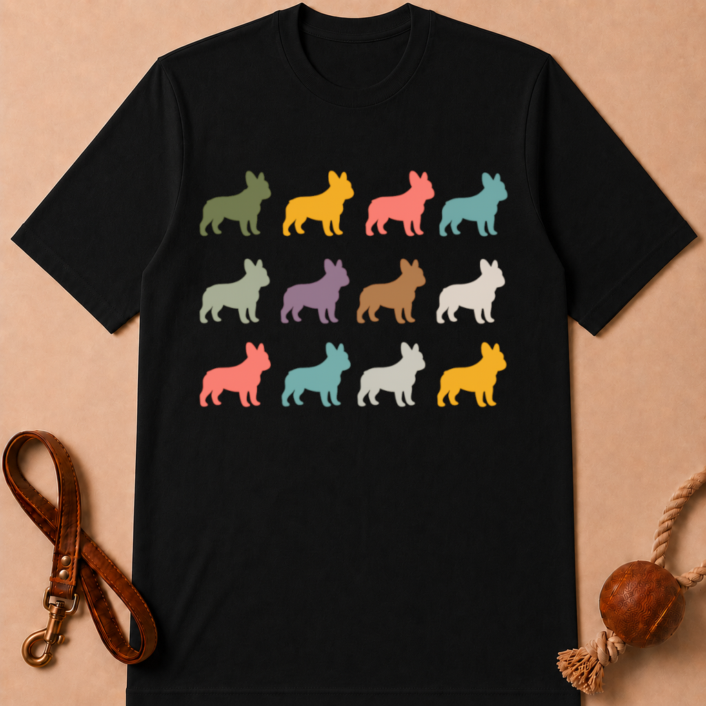 COLORFUL FRENCH BULLDOG T-SHIRT