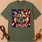 MOSAIC ART FRENCH BULLDOG T-SHIRT
