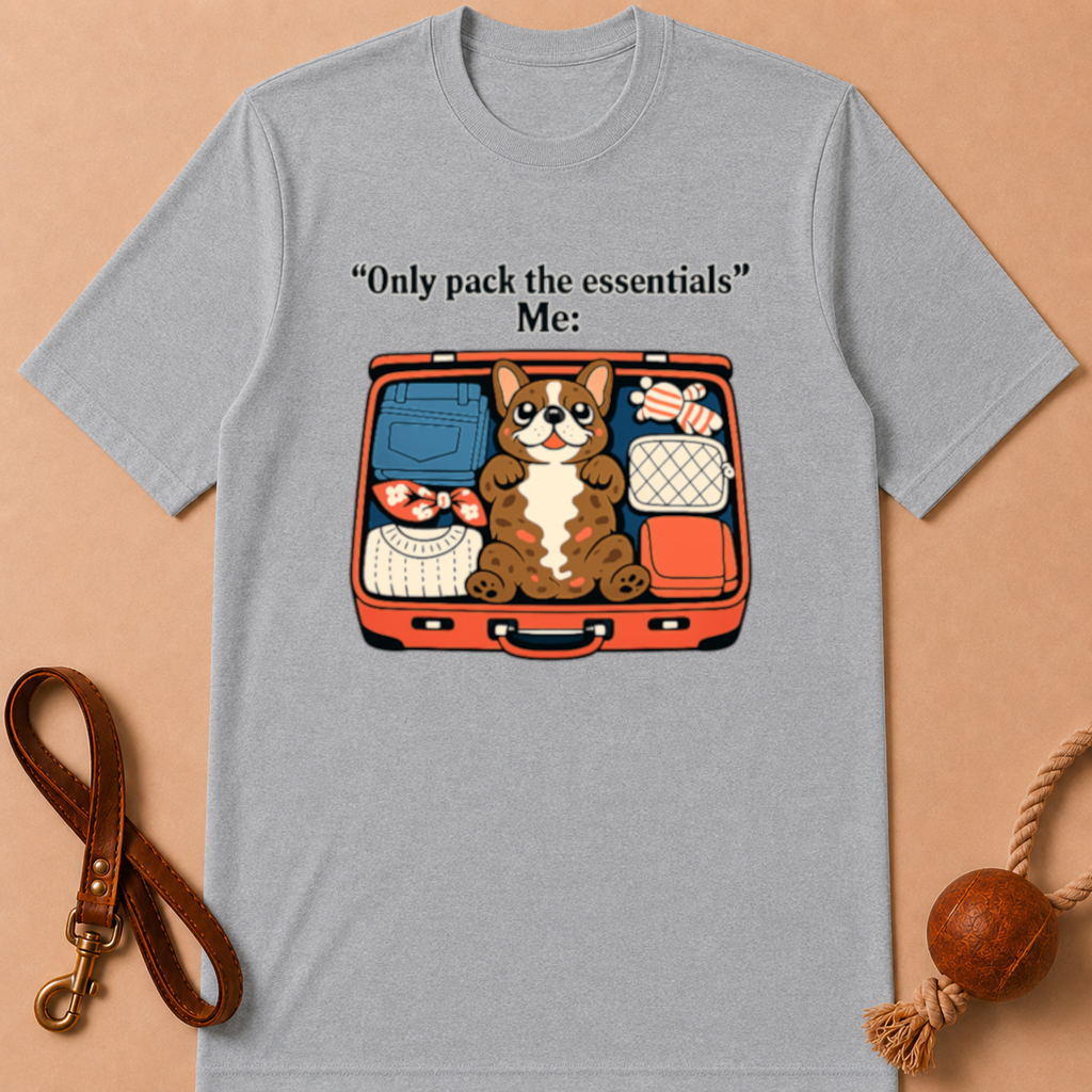 ONLY PACK THE ESSENTIALS FRENCH BULLDOG T-SHIRT
