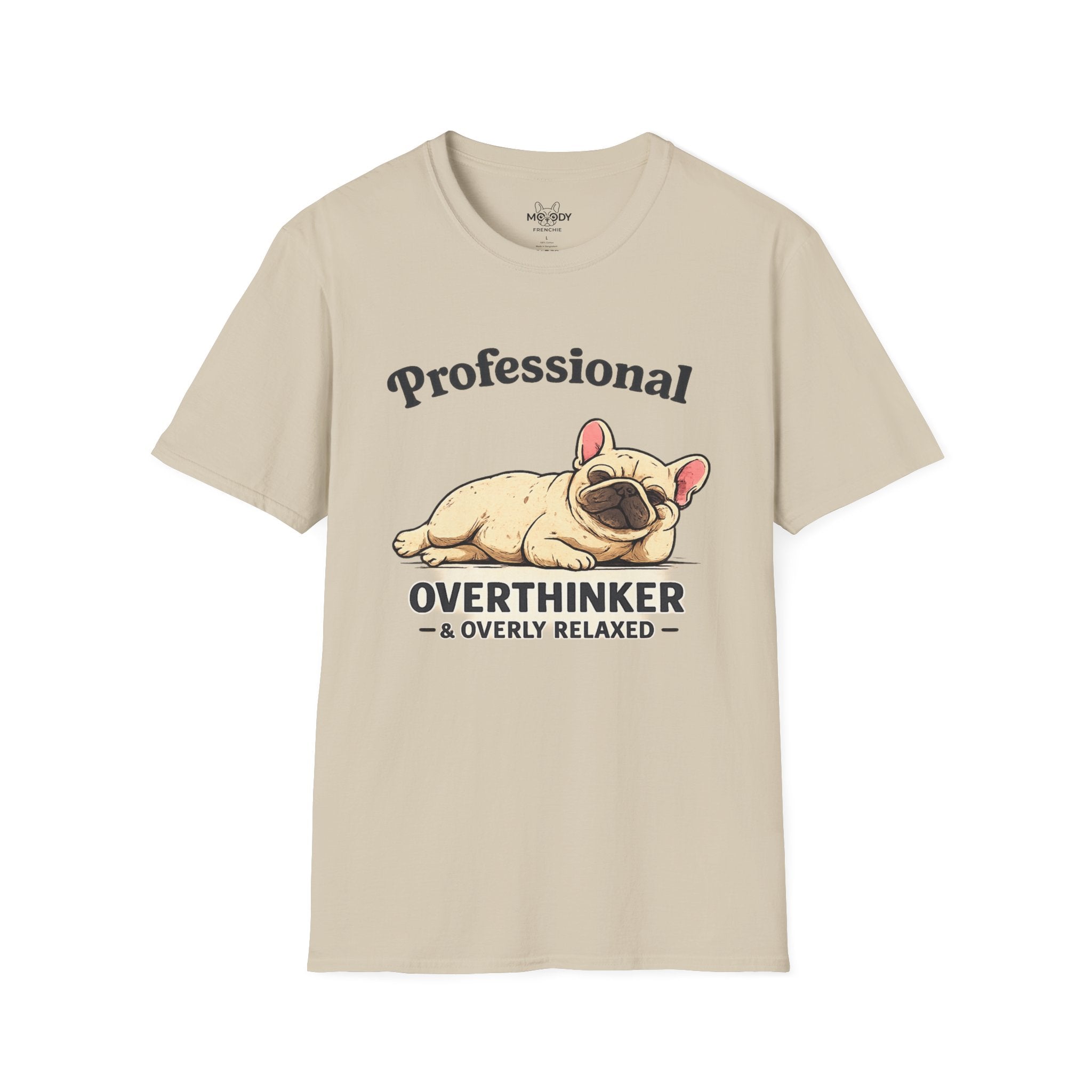 PROFESSIONAL OVERTHINKER FRENCH BULLDOG T-SHIRT
