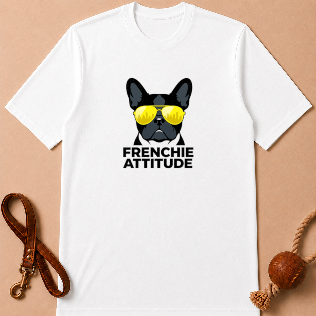 FRENCHIE ATTITUDE FRENCH BULLDOG T-SHIRT