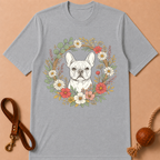 FLORAL FRENCH BULLDOG T-SHIRT