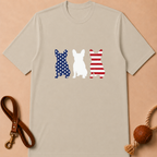 AMERICAN FLAG FRENCH BULLDOG T-SHIRT