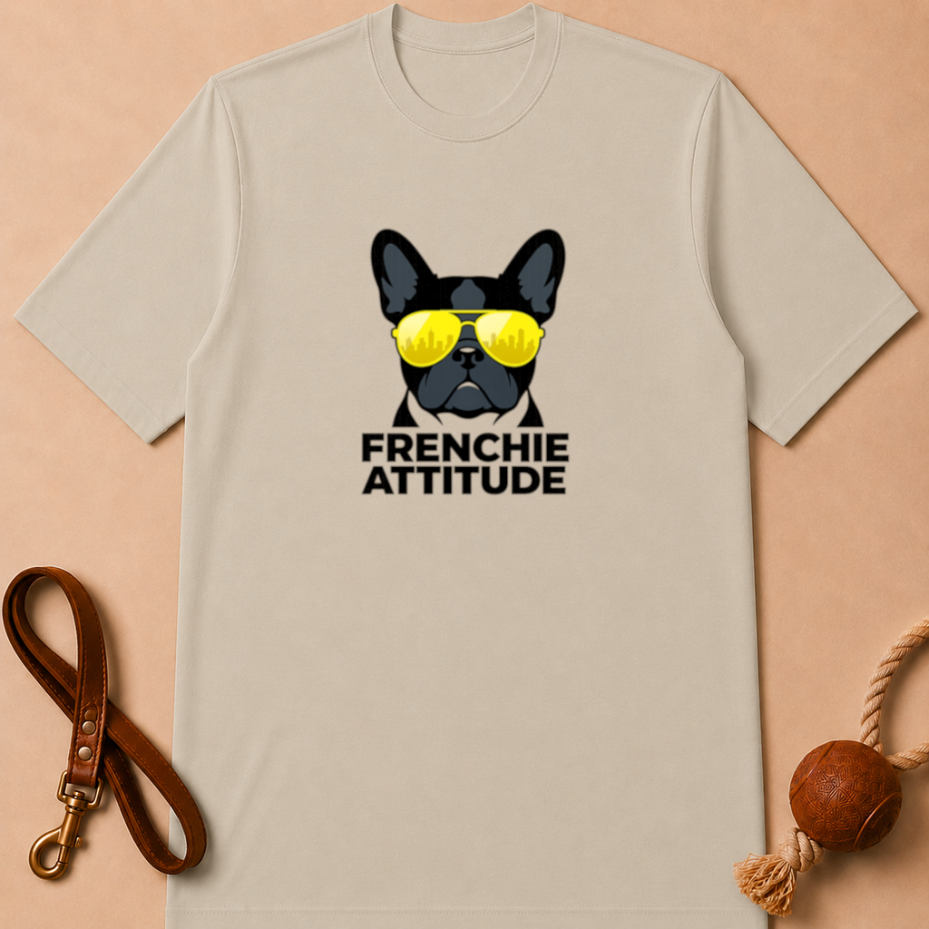 FRENCHIE ATTITUDE FRENCH BULLDOG T-SHIRT