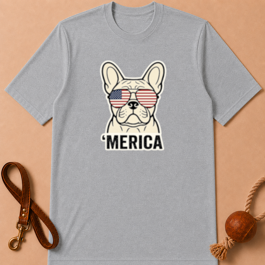 'MERICA FRENCH BULLDOG T-SHIRT