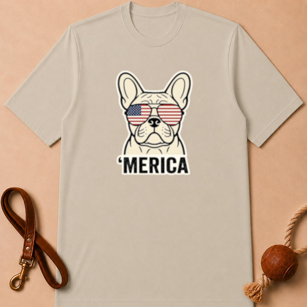 'MERICA FRENCH BULLDOG T-SHIRT