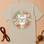 FLORAL FRENCH BULLDOG T-SHIRT