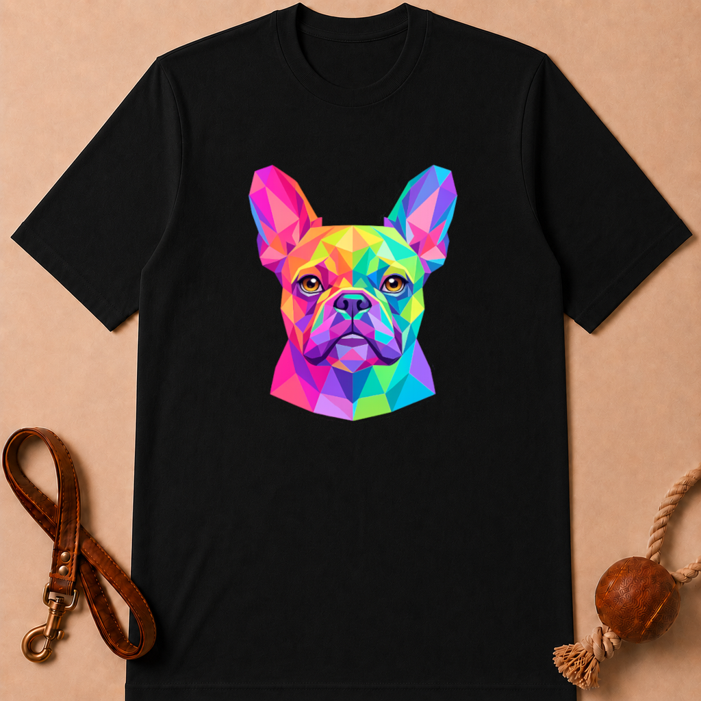 GEOMETRIC FRENCH BULLDOG T-SHIRT