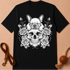 SKULL FRENCH BULLDOG T-SHIRT