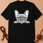 GLASSES FRENCH BULLDOG T-SHIRT