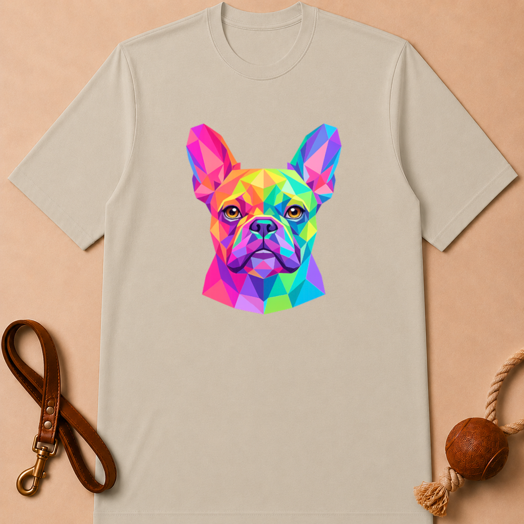GEOMETRIC FRENCH BULLDOG T-SHIRT