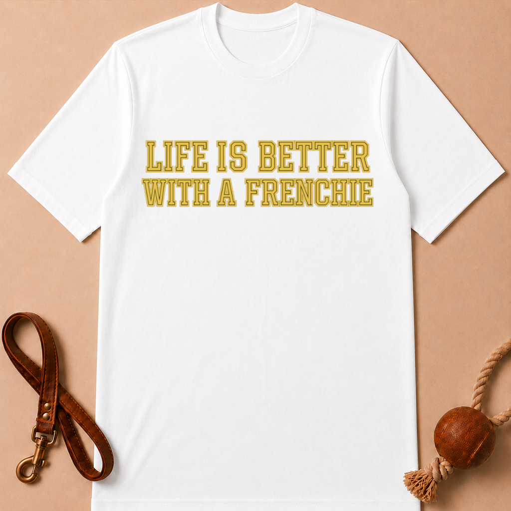 LIFE IS BETTER WITH A FRENCHIE T-SHIRT