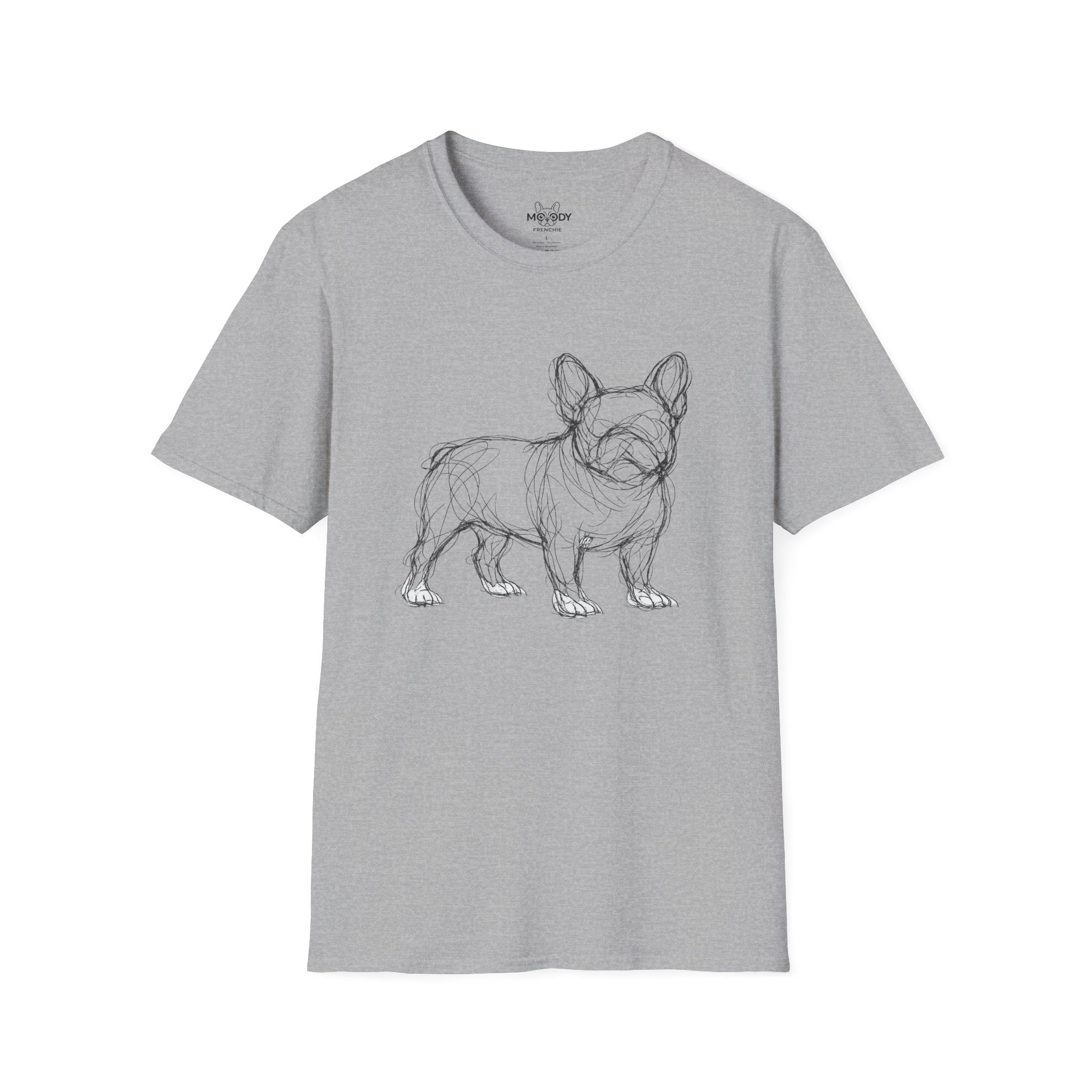 SKETCH FRENCH BULLDOG T-SHIRT