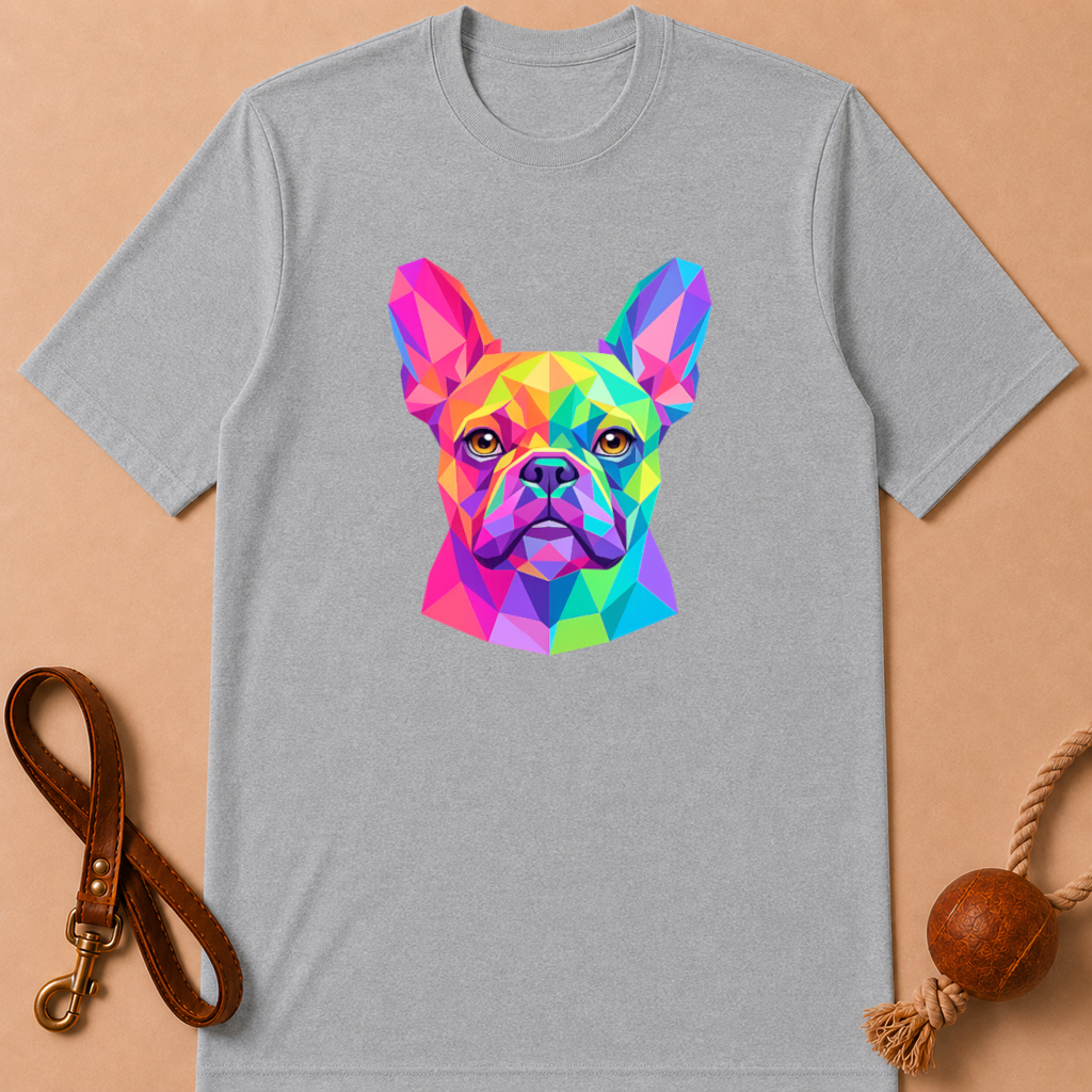 GEOMETRIC FRENCH BULLDOG T-SHIRT