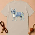PATCHWORK FRENCH BULLDOG T-SHIRT