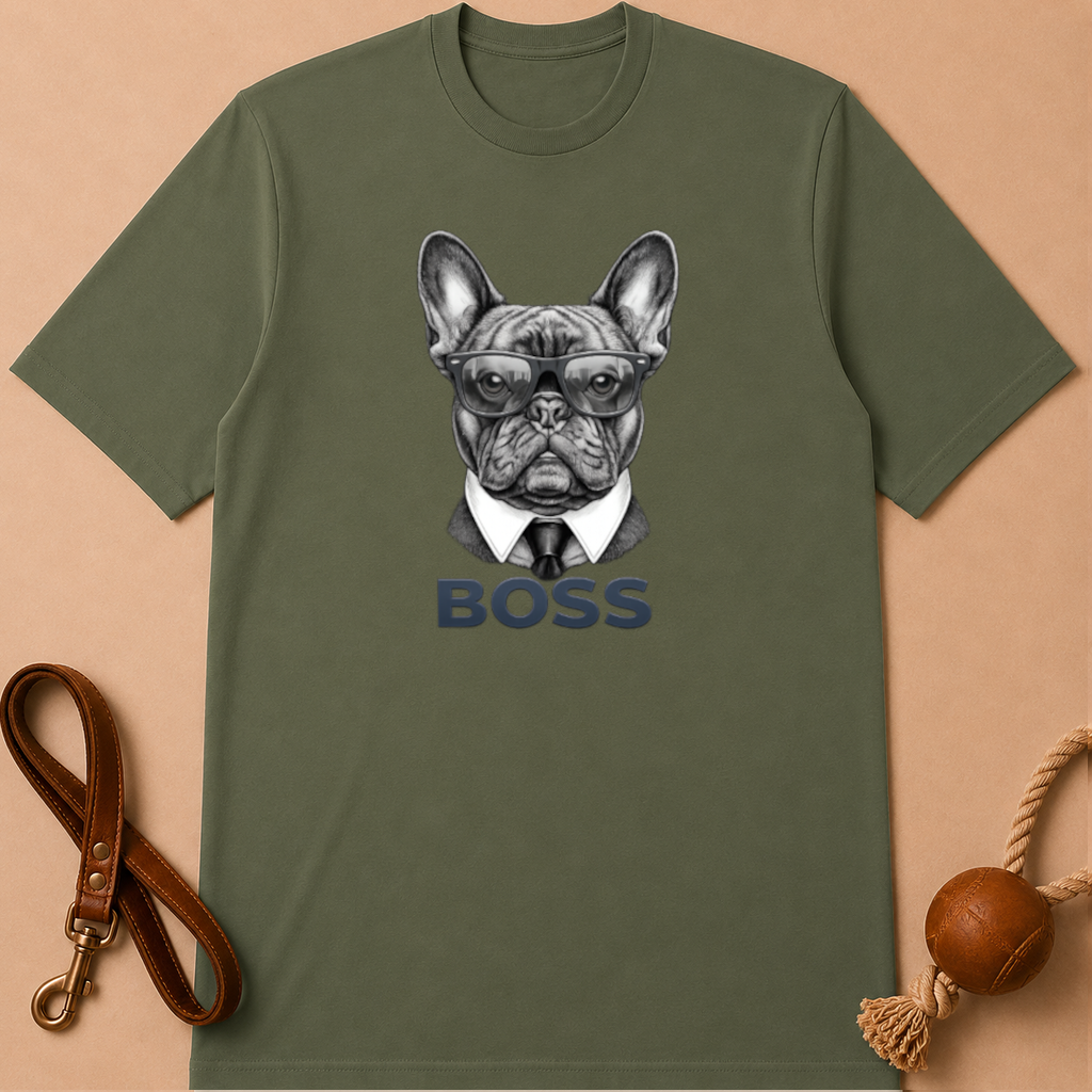 BOSS FRENCH BULLDOG T-SHIRT