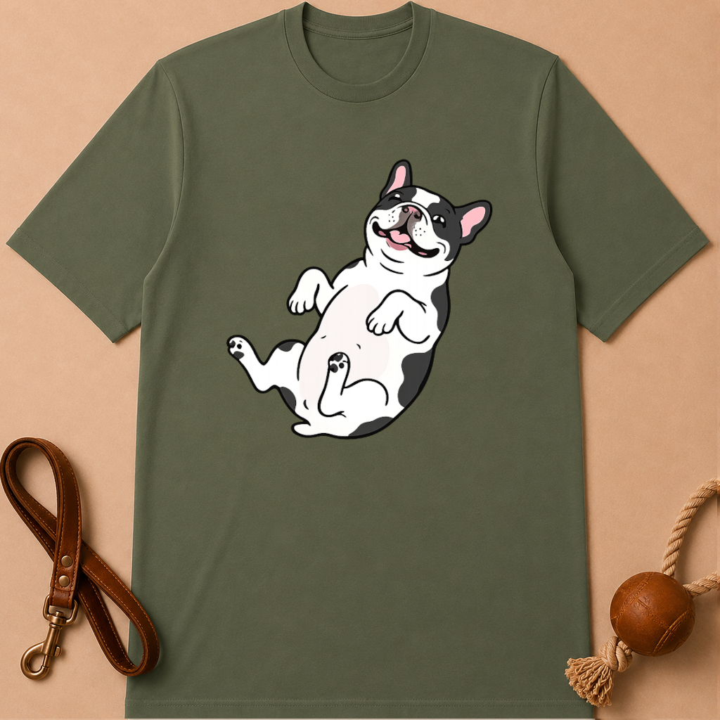 LAZY FRENCH BULLDOG T-SHIRT