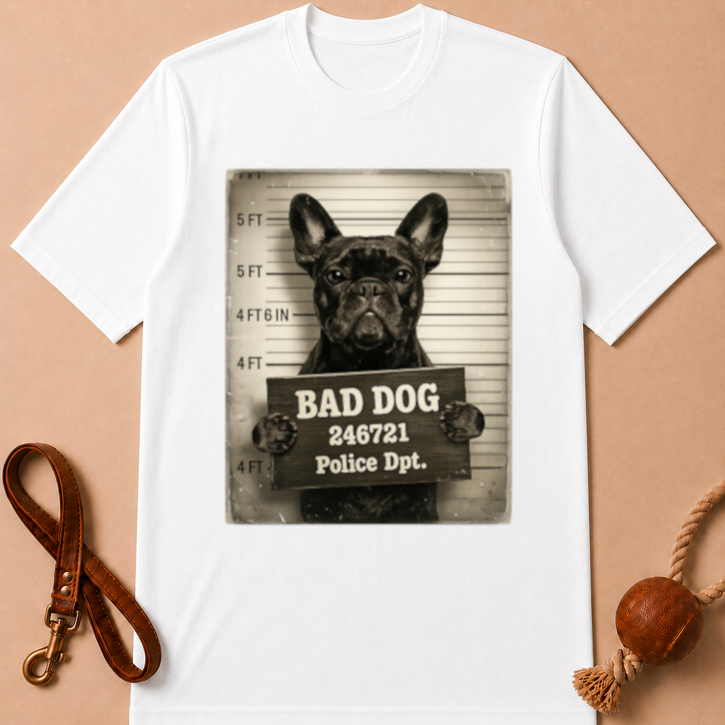 BAD DOG FRENCH BULLDOG T-SHIRT