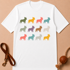 COLORFUL FRENCH BULLDOG T-SHIRT