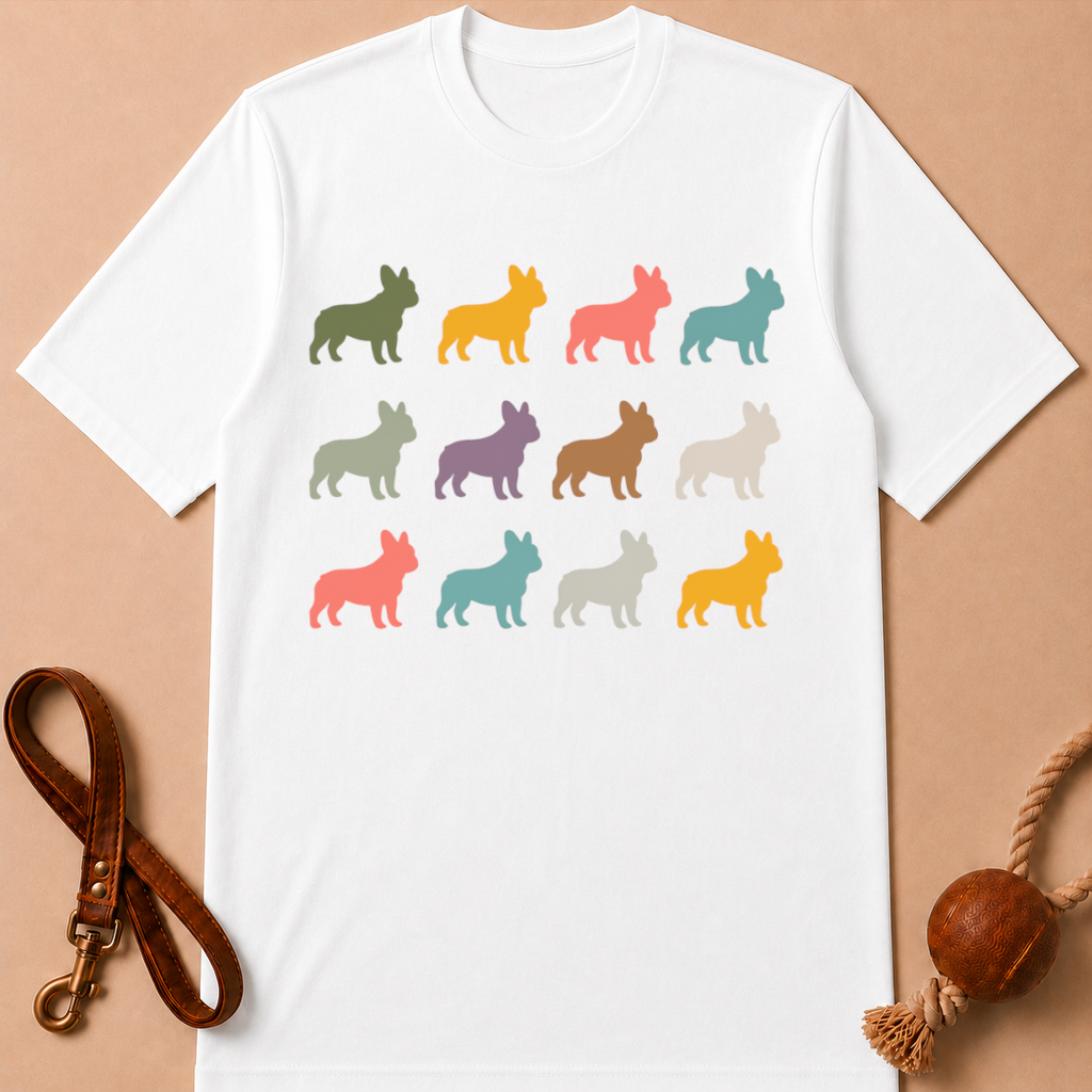 COLORFUL FRENCH BULLDOG T-SHIRT