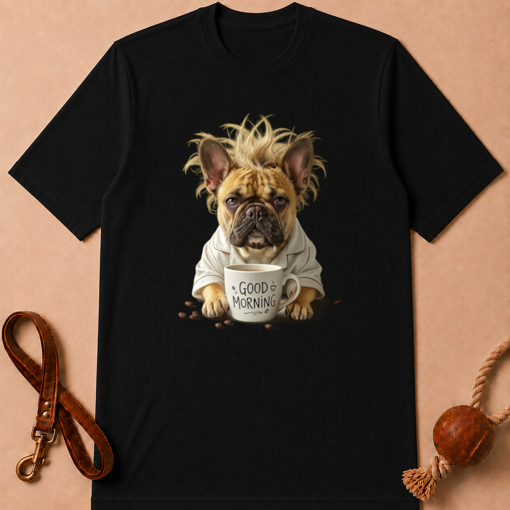 GOOD MORNING FRENCH BULLDOG T-SHIRT