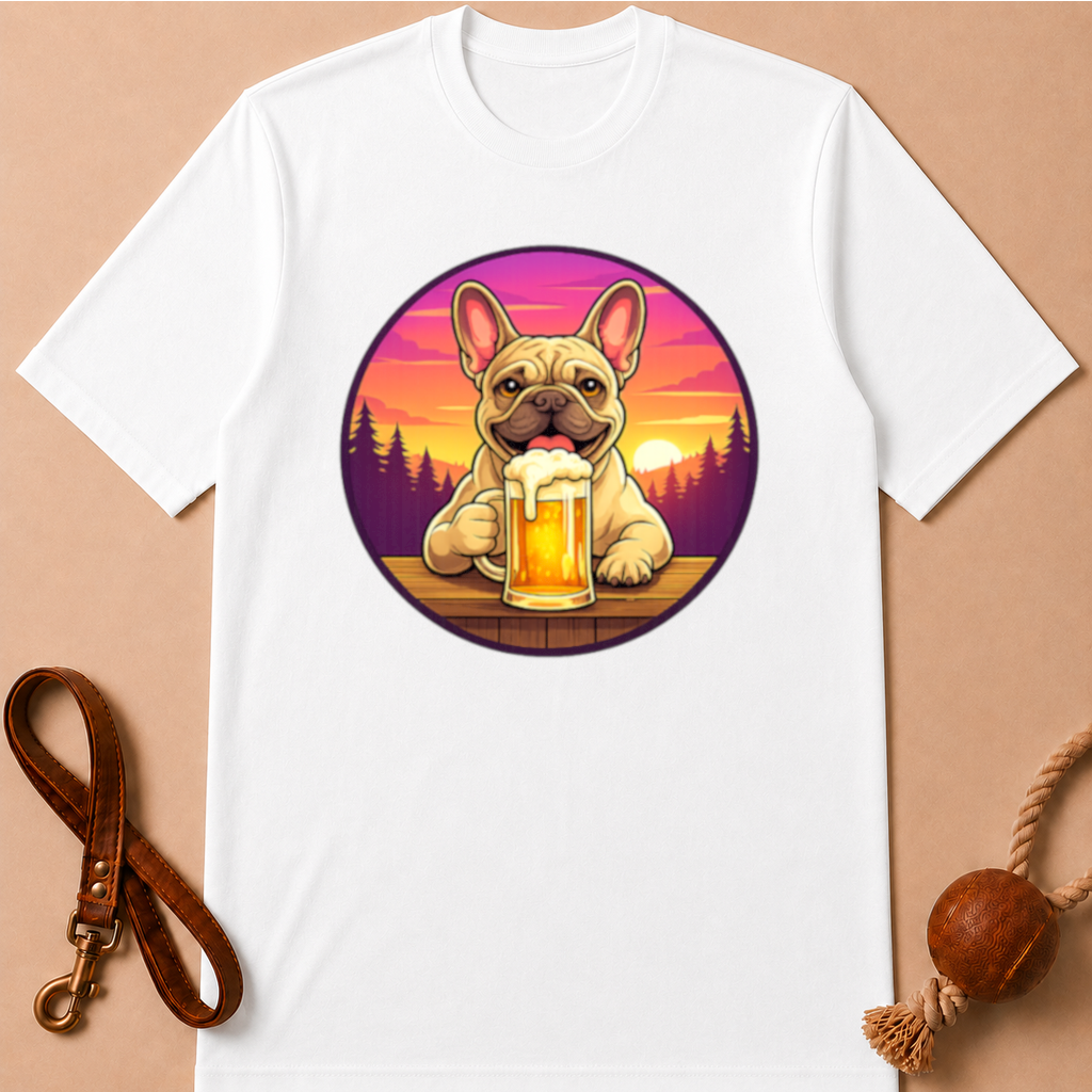 BEER FRENCH BULLDOG T-SHIRT
