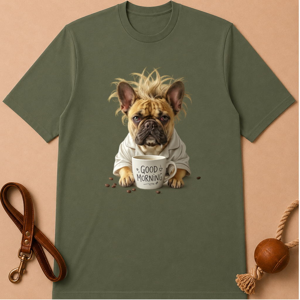 GOOD MORNING FRENCH BULLDOG T-SHIRT