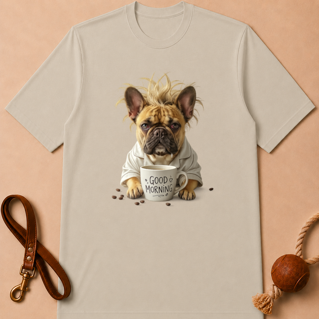 GOOD MORNING FRENCH BULLDOG T-SHIRT