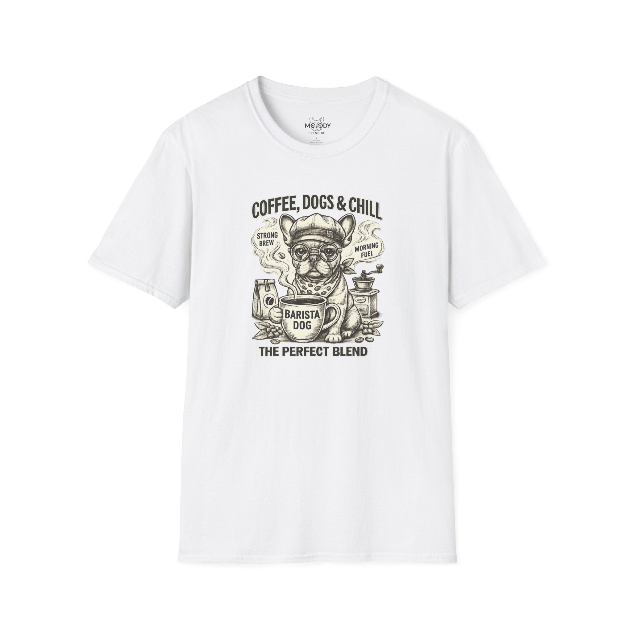 BARISTA FRENCH BULLDOG T-SHIRT