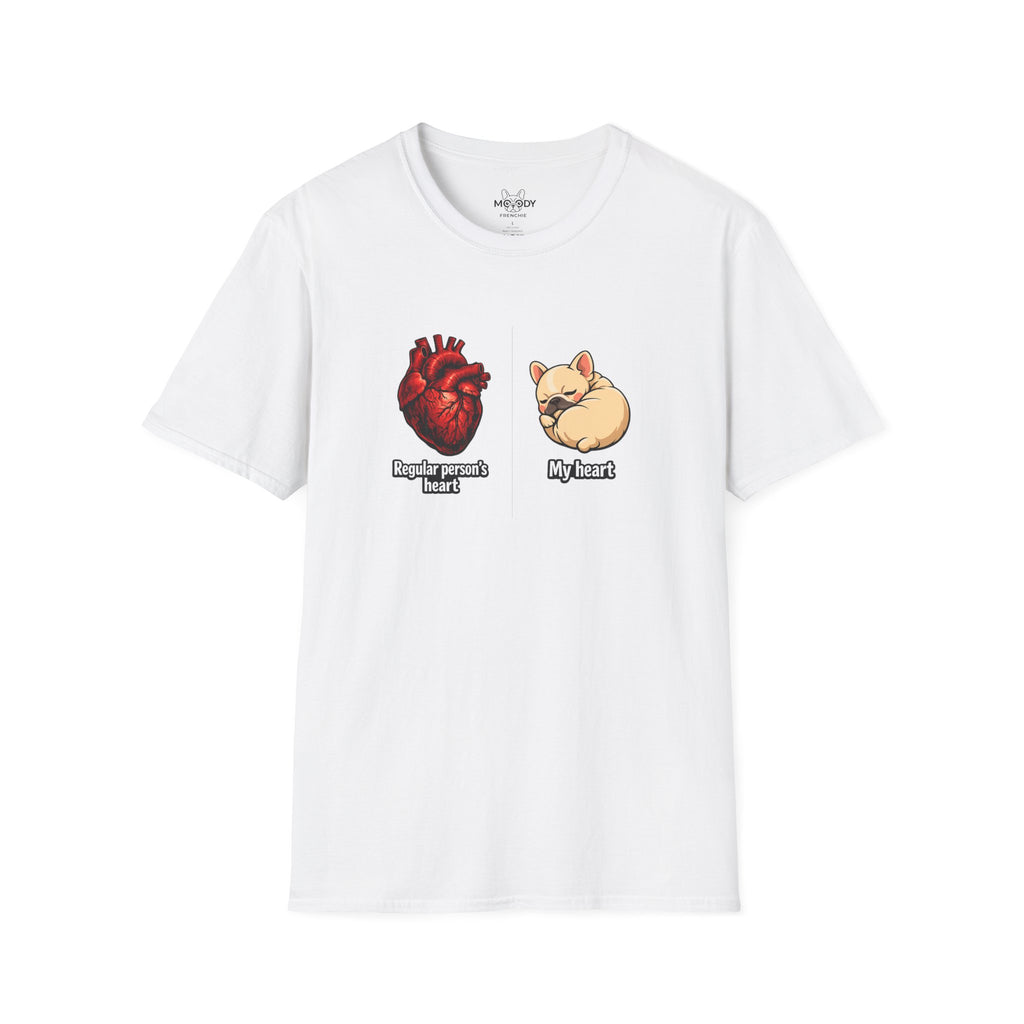 HEART FRENCH BULLDOG T-SHIRT