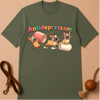 ANTIDEPRESSANT FRENCH BULLDOG T-SHIRT