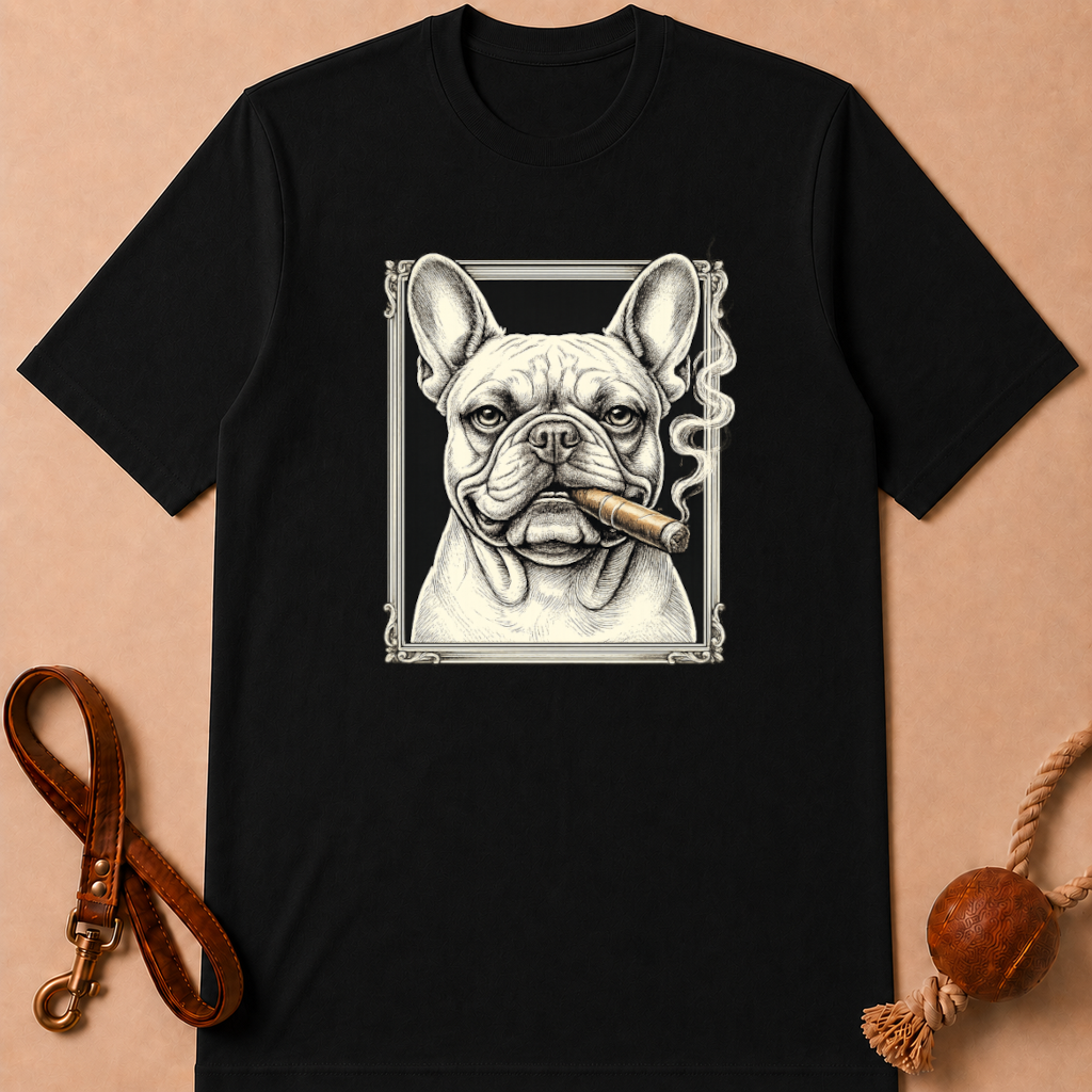 CIGAR FRENCH BULLDOG T-SHIRT