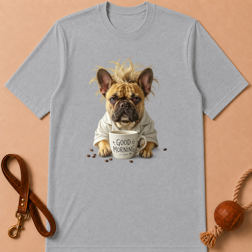 GOOD MORNING FRENCH BULLDOG T-SHIRT