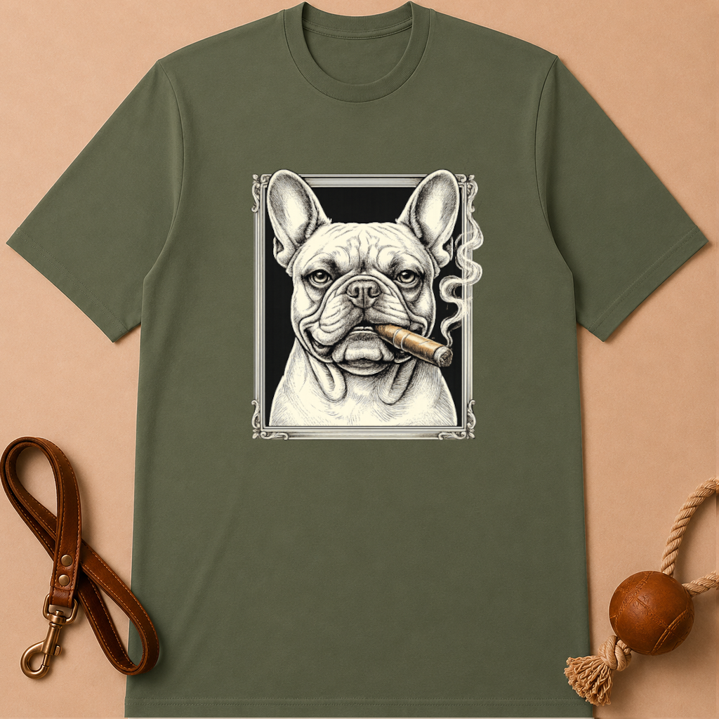 CIGAR FRENCH BULLDOG T-SHIRT