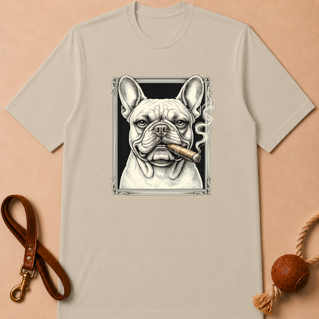 CIGAR FRENCH BULLDOG T-SHIRT