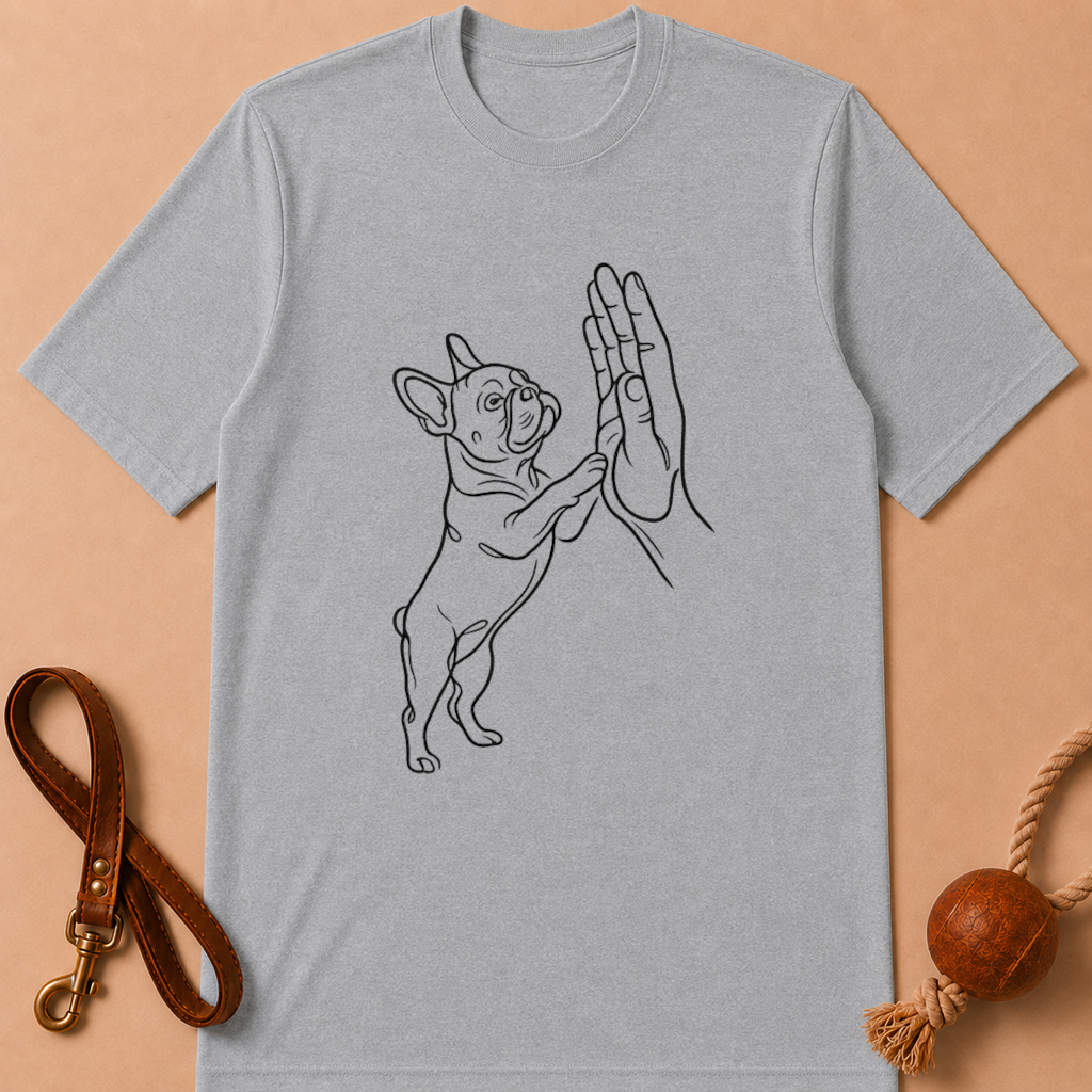 HIGH FIVE FRENCH BULLDOG T-SHIRT