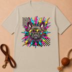 RETRO NEON FRENCH BULLDOG T-SHIRT