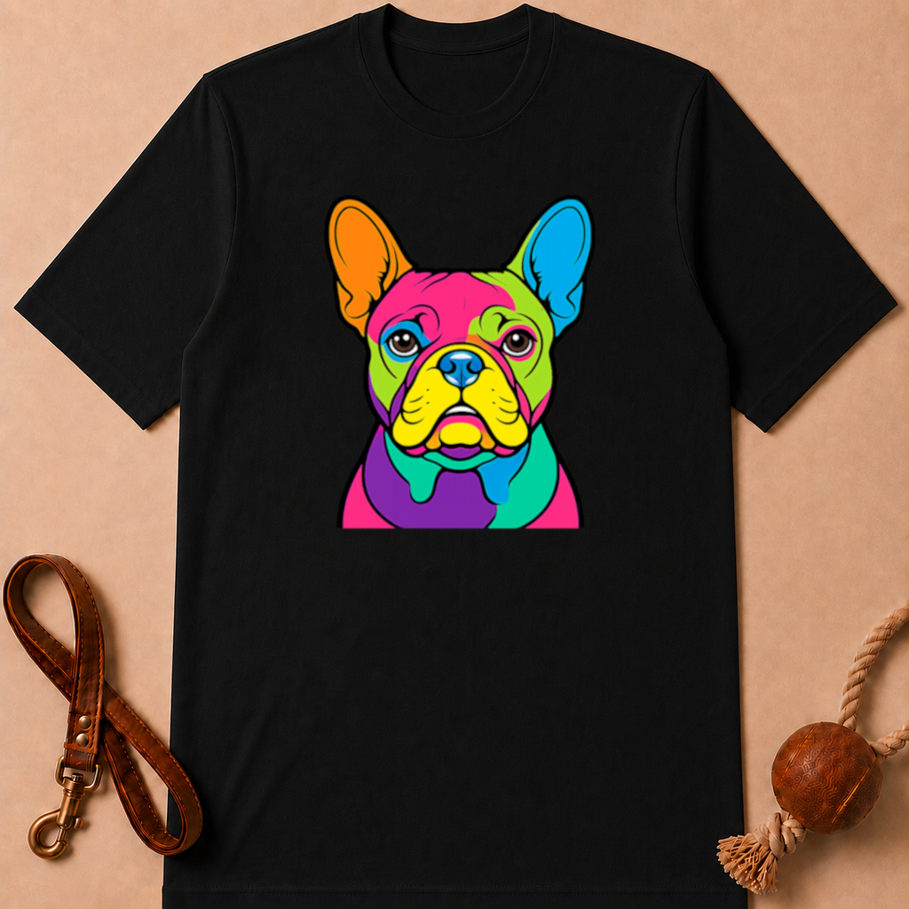 COLOR FRENCH BULLDOG T-SHIRT