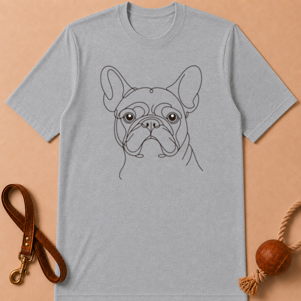 LINE FRENCH BULLDOG T-SHIRT