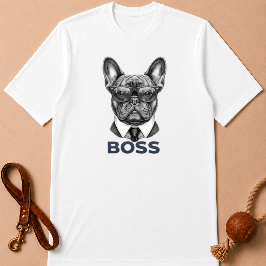 BOSS FRENCH BULLDOG T-SHIRT