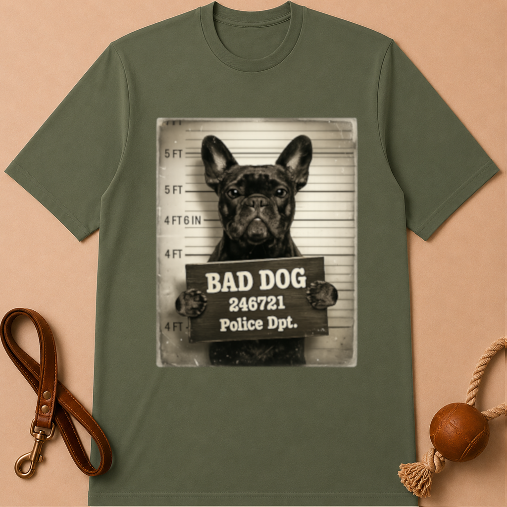 BAD DOG FRENCH BULLDOG T-SHIRT