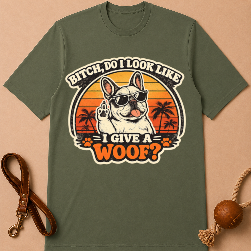 BITCH DO I LOOK LIKE I GIVE A WOOF T-SHIRT