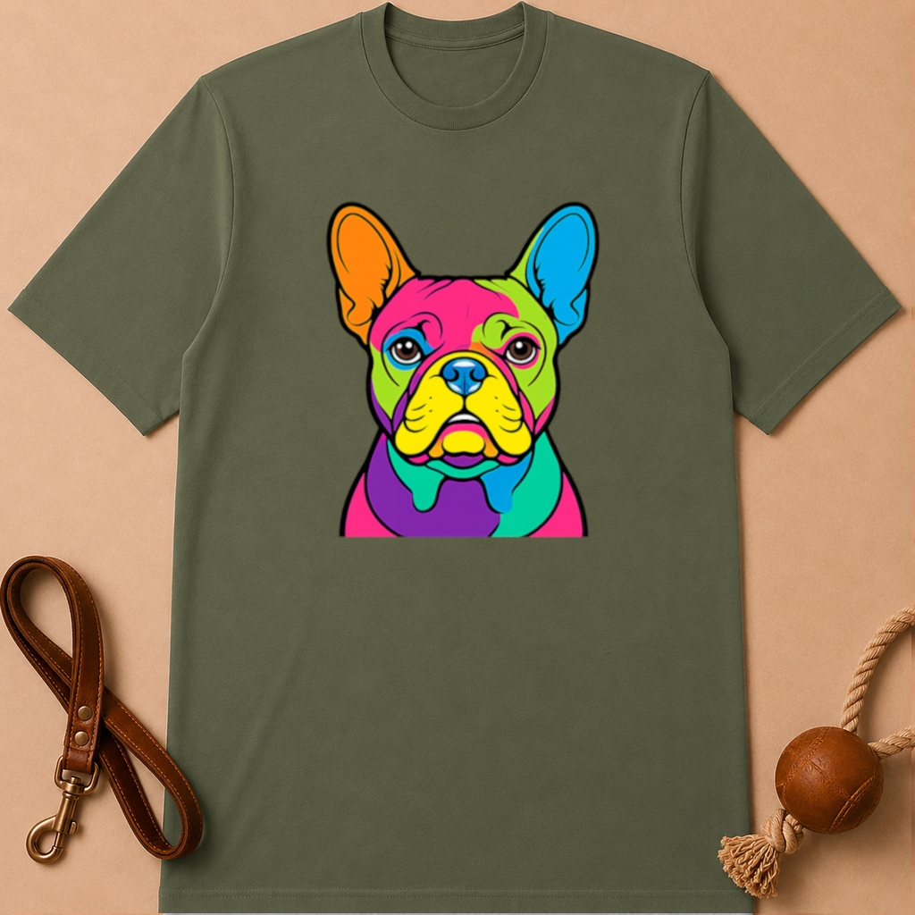 COLOR FRENCH BULLDOG T-SHIRT