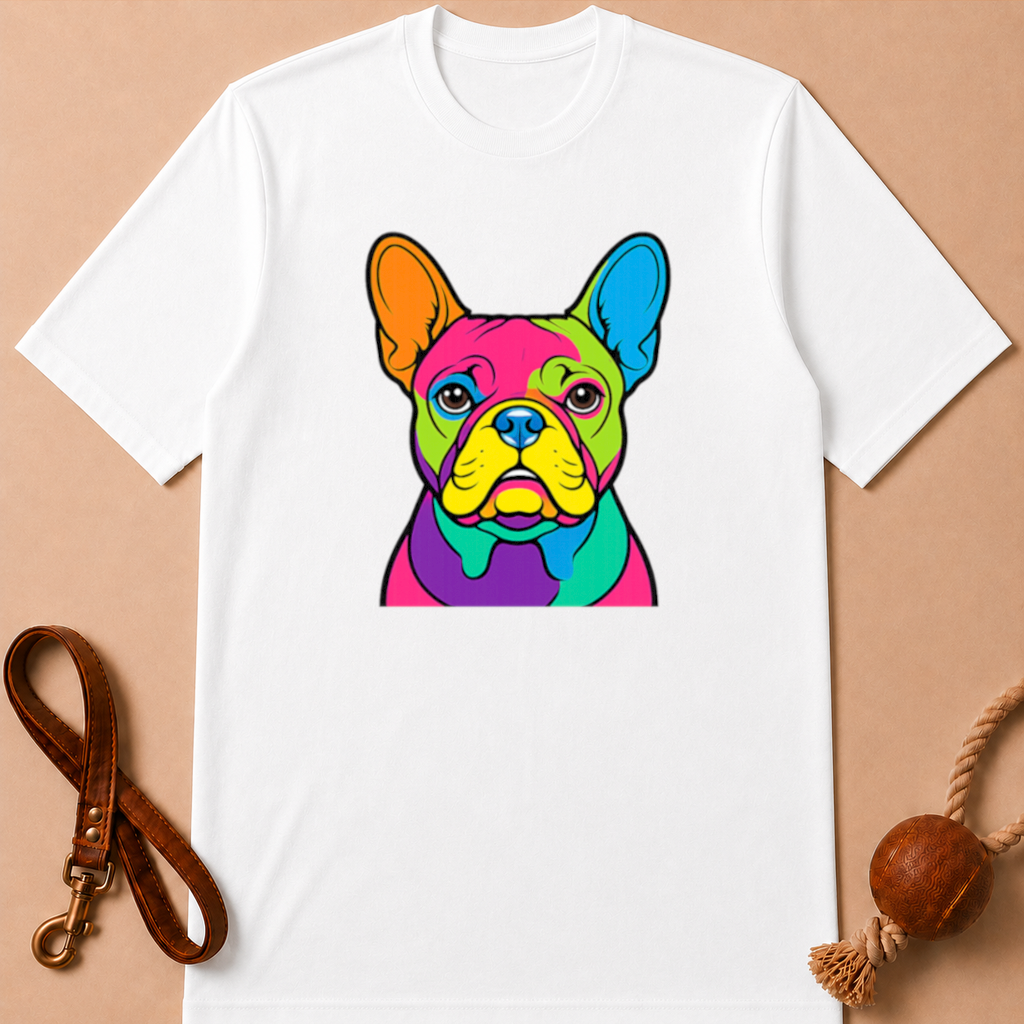 COLOR FRENCH BULLDOG T-SHIRT