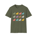 COLORFUL FRENCH BULLDOG T-SHIRT