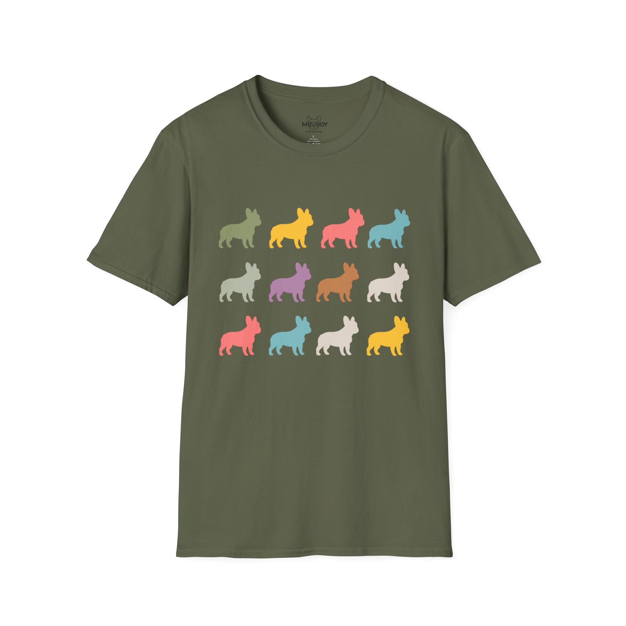COLORFUL FRENCH BULLDOG T-SHIRT