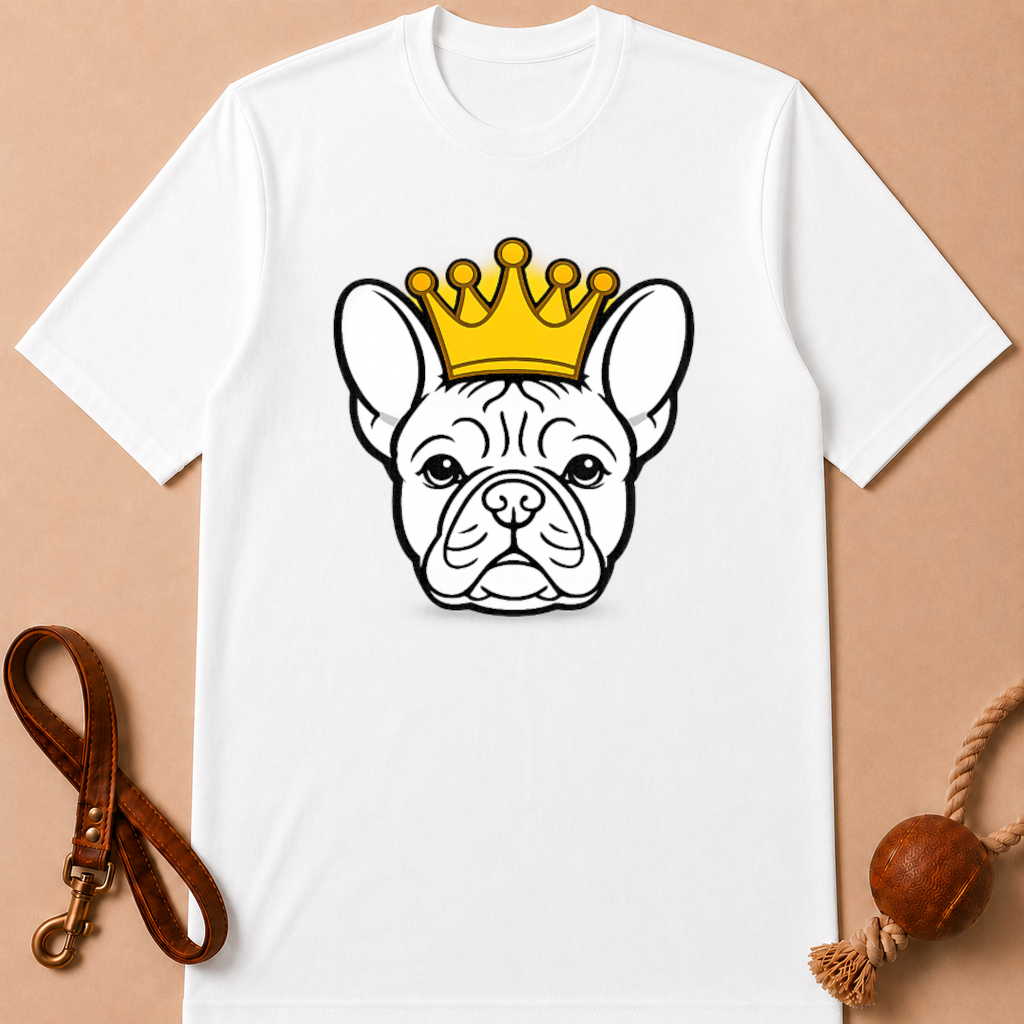 KING FRENCH BULLDOG T-SHIRT