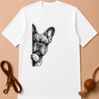 SNEAKY FRENCH BULLDOG T-SHIRT