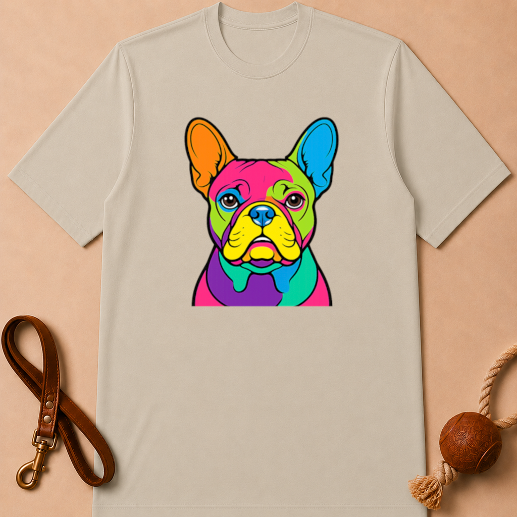 COLOR FRENCH BULLDOG T-SHIRT